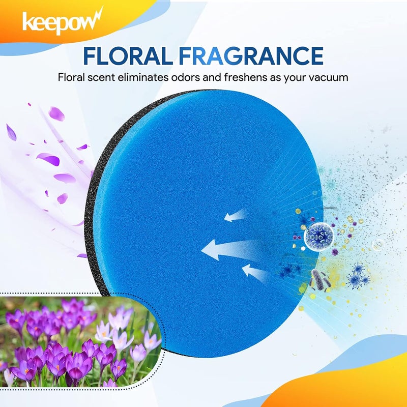 KEEPOW Febreze Vacuum Filter Compatible with Bissell Cleanview & PowerGlide Pet Vacuum, 3 Pack, Part #12141 - Image 3